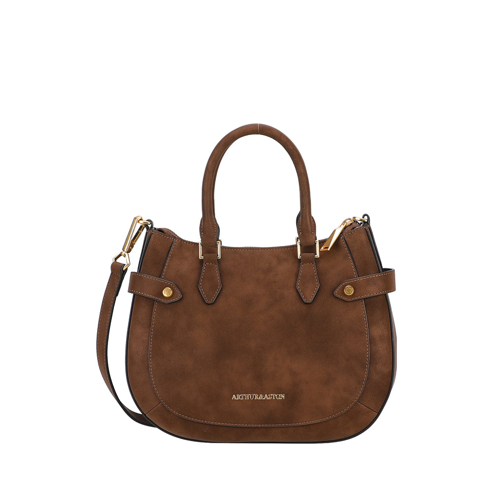 Madelena split leather handbag