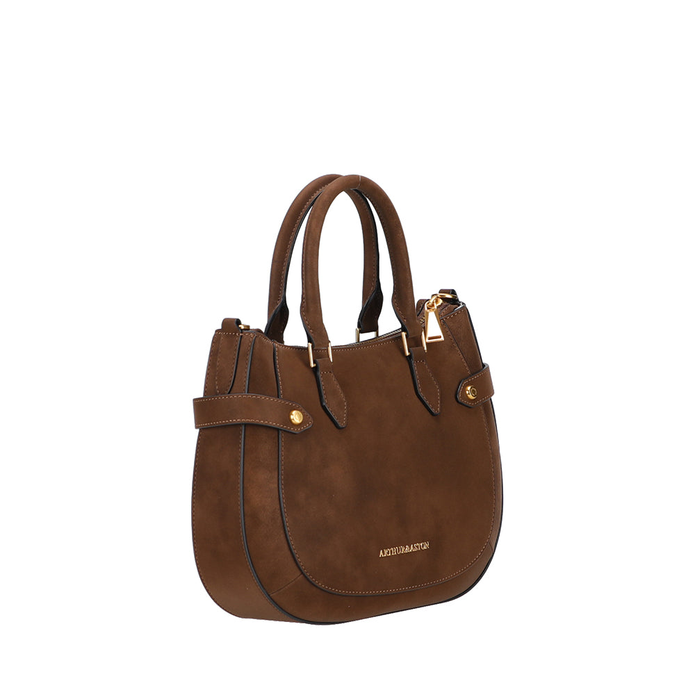 Madelena split leather handbag