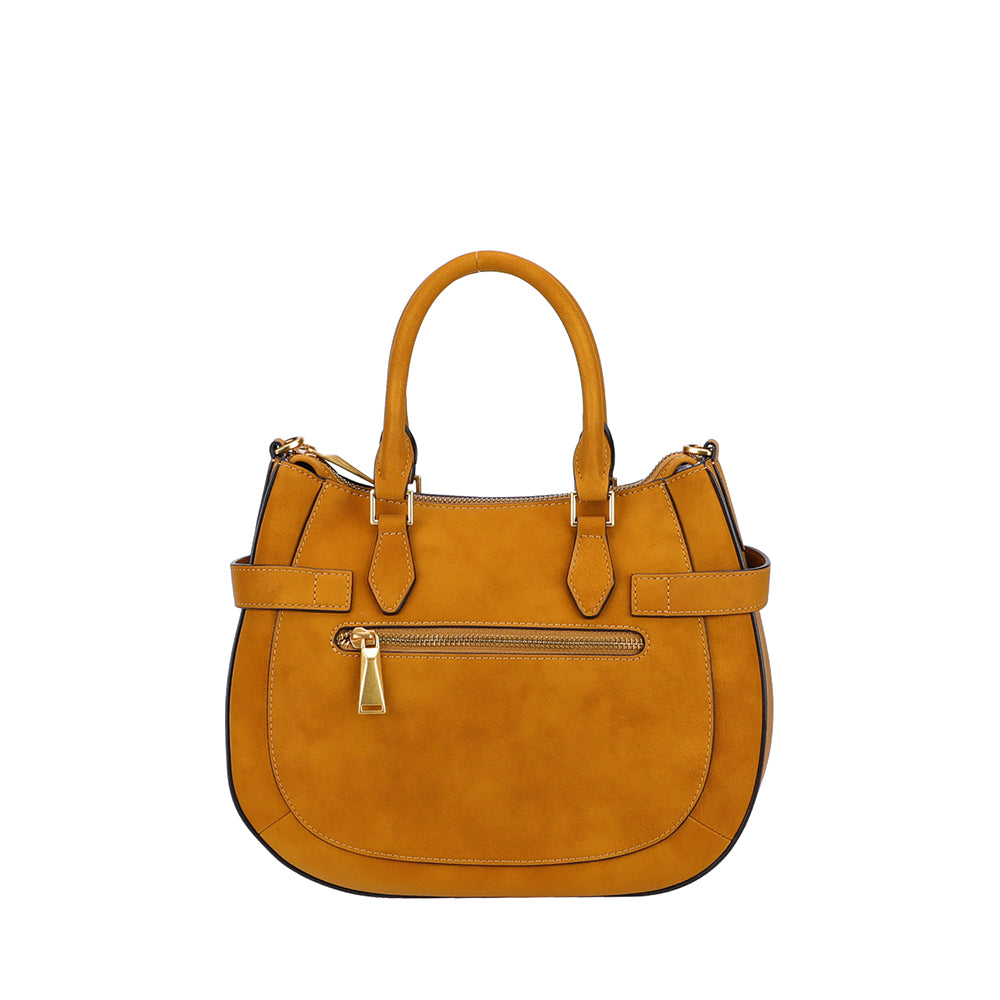 Madelena split leather handbag
