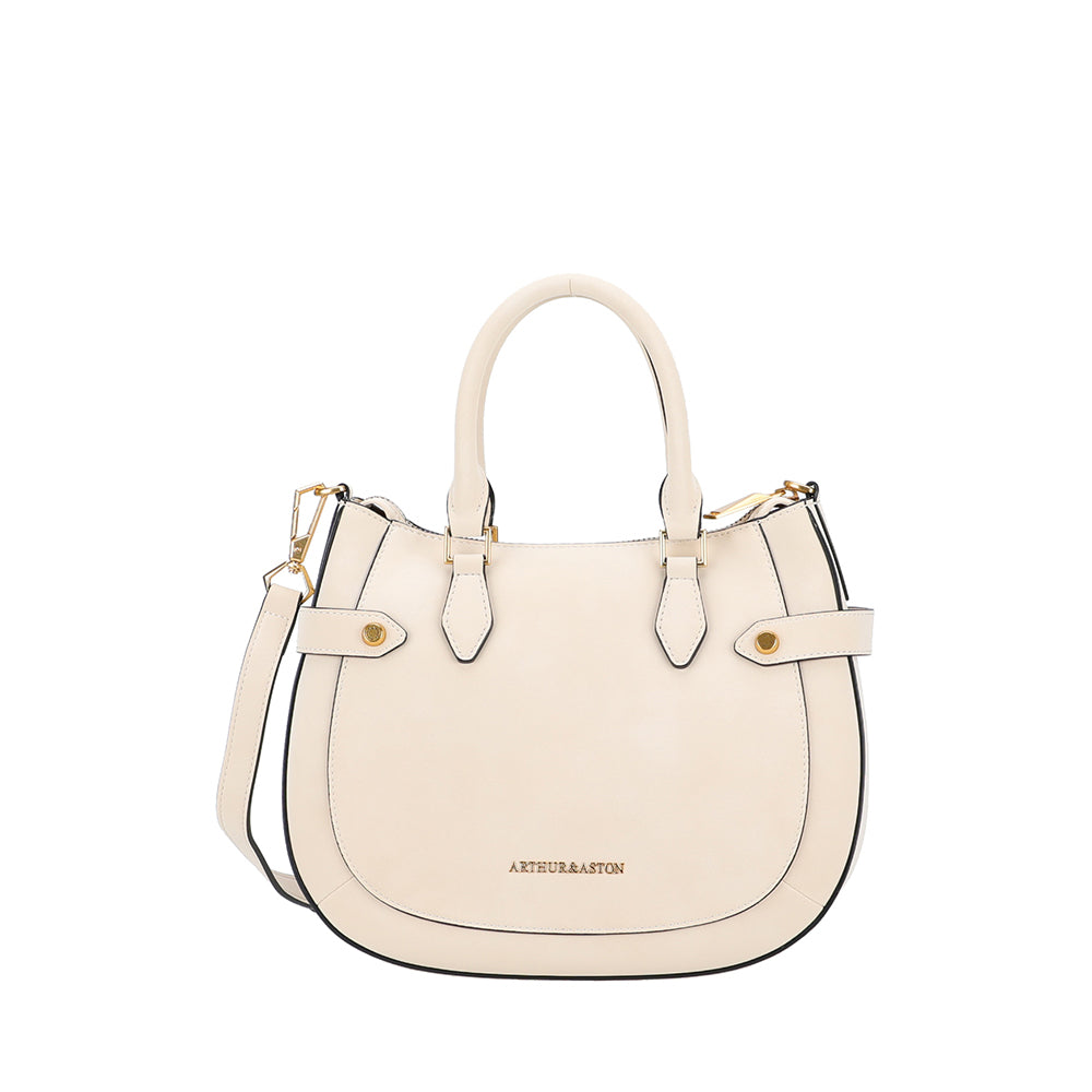 Madelena split leather handbag