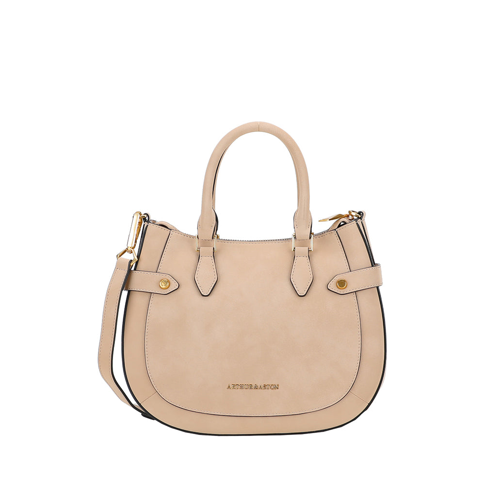 Madelena split leather handbag
