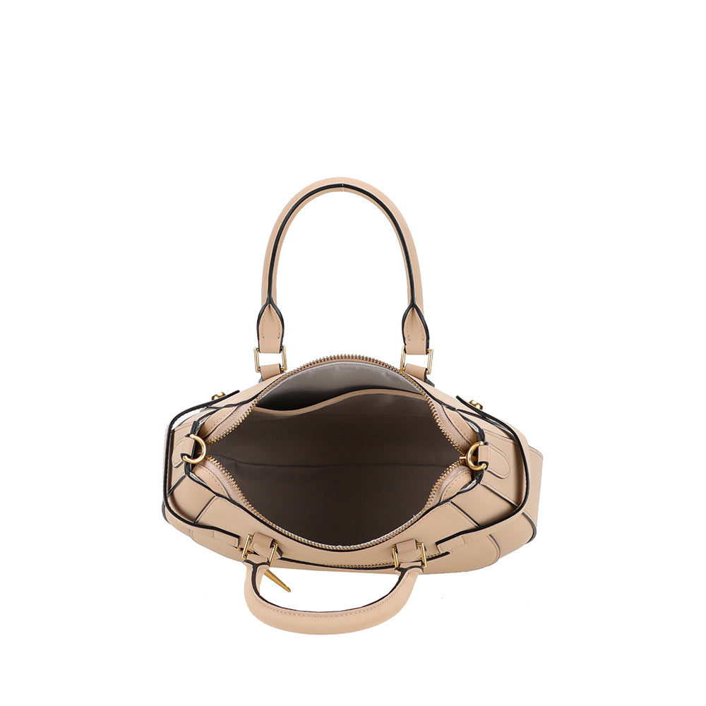 Madelena split leather handbag