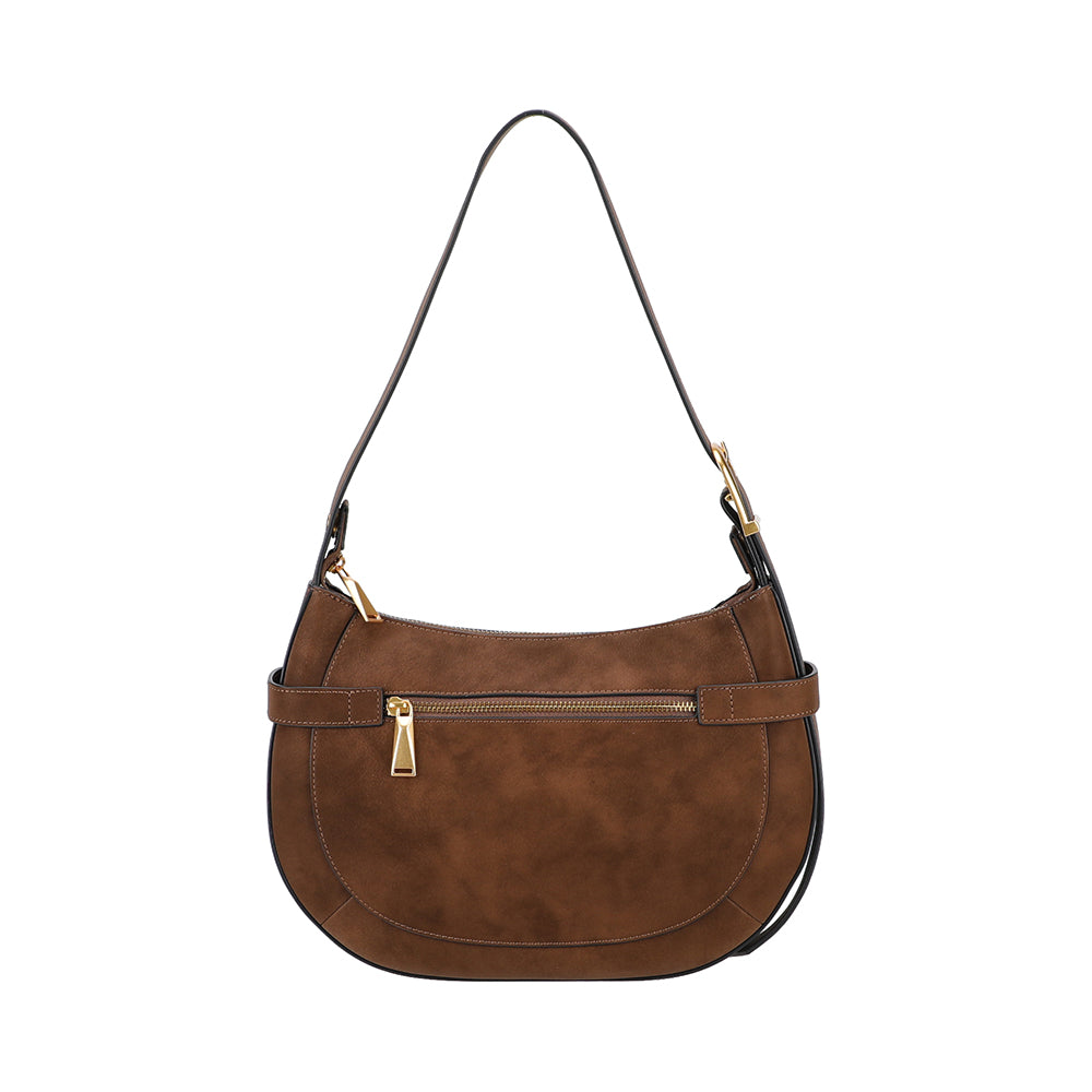 Sac épaule croûte de cuir Madelena