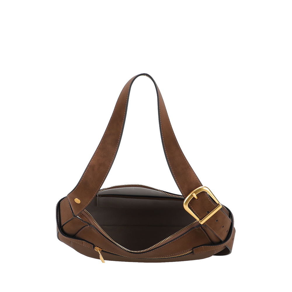 Sac épaule croûte de cuir Madelena