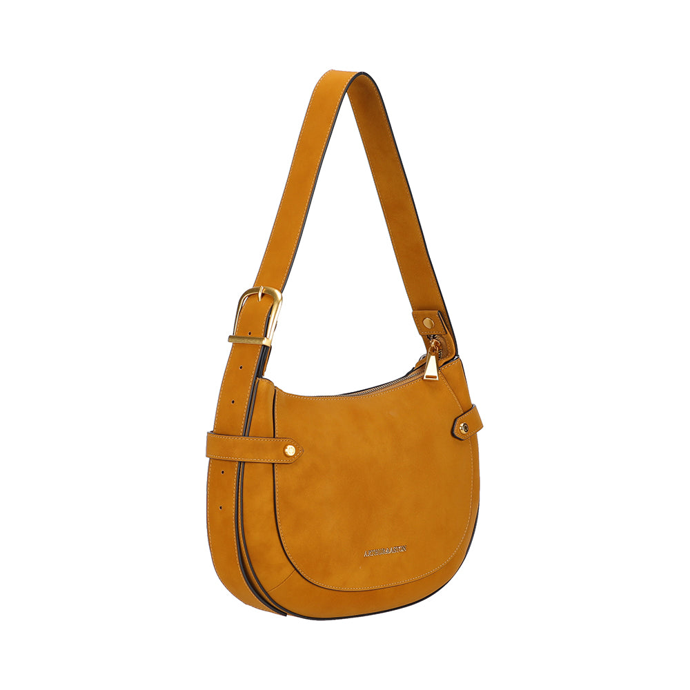 Sac épaule croûte de cuir Madelena