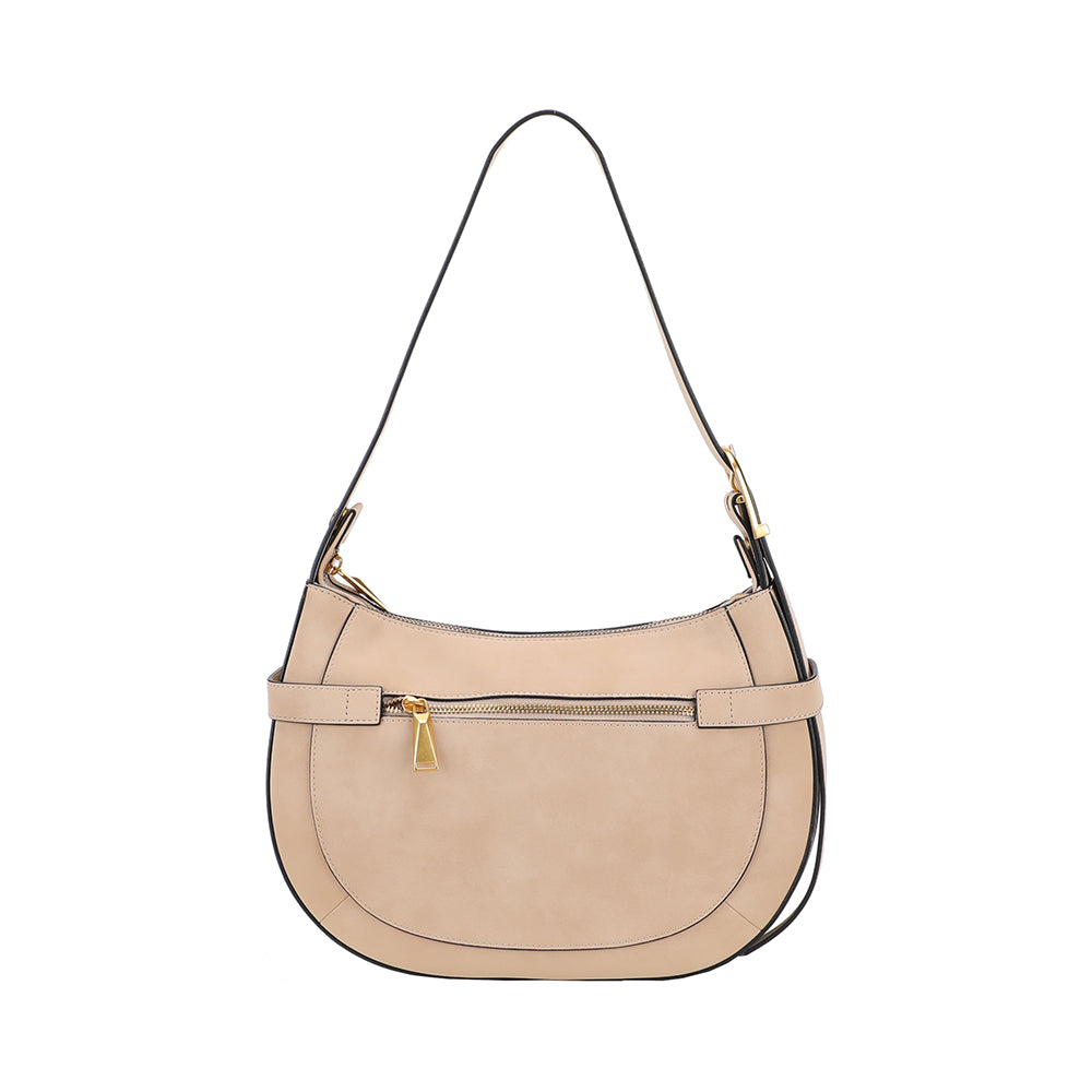 Sac épaule croûte de cuir Madelena