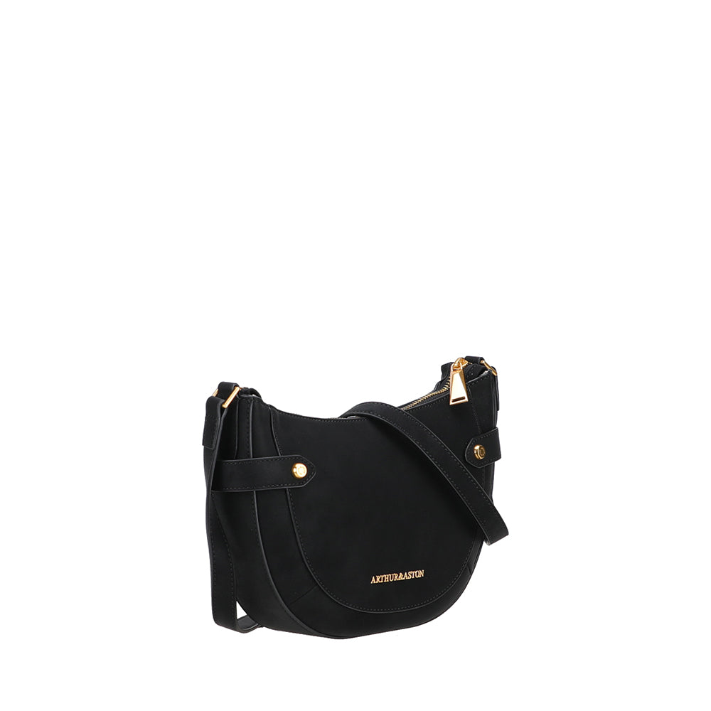 Madelena split leather shoulder bag