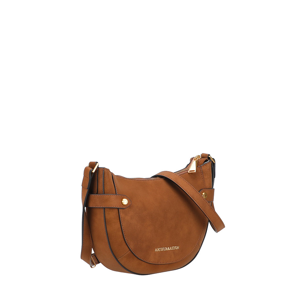 Sac bandoulière croûte de cuir Madelena