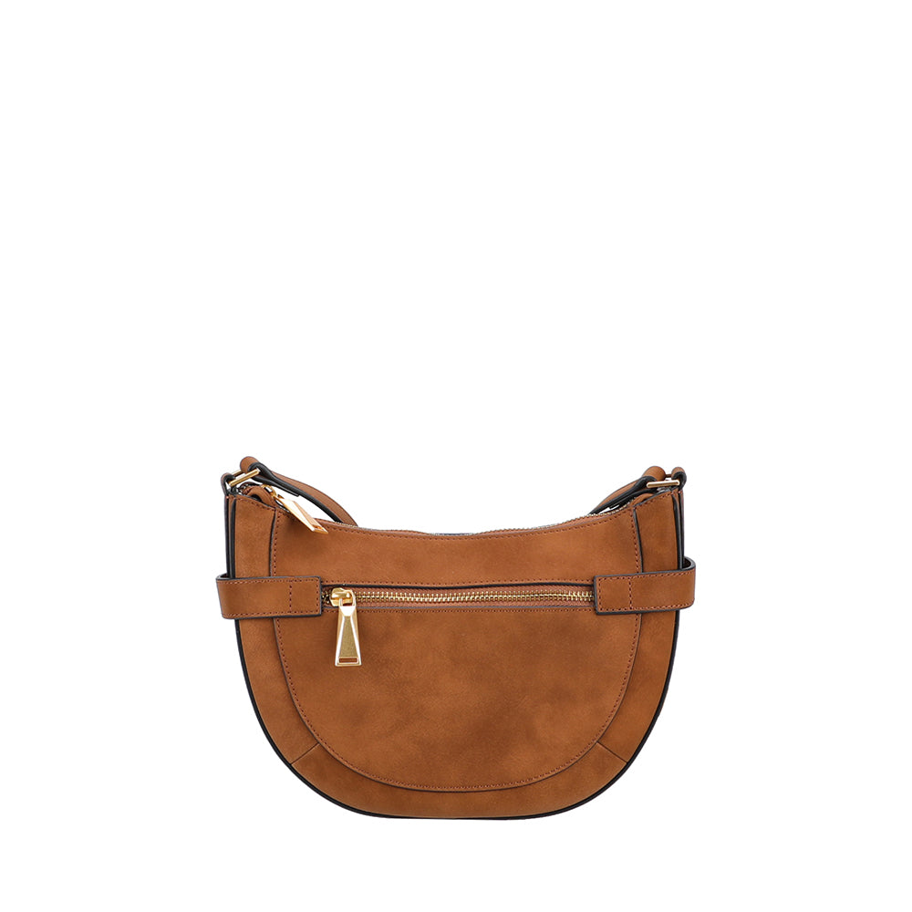 Madelena split leather shoulder bag