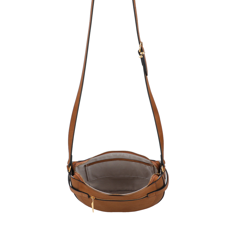 Sac bandoulière croûte de cuir Madelena