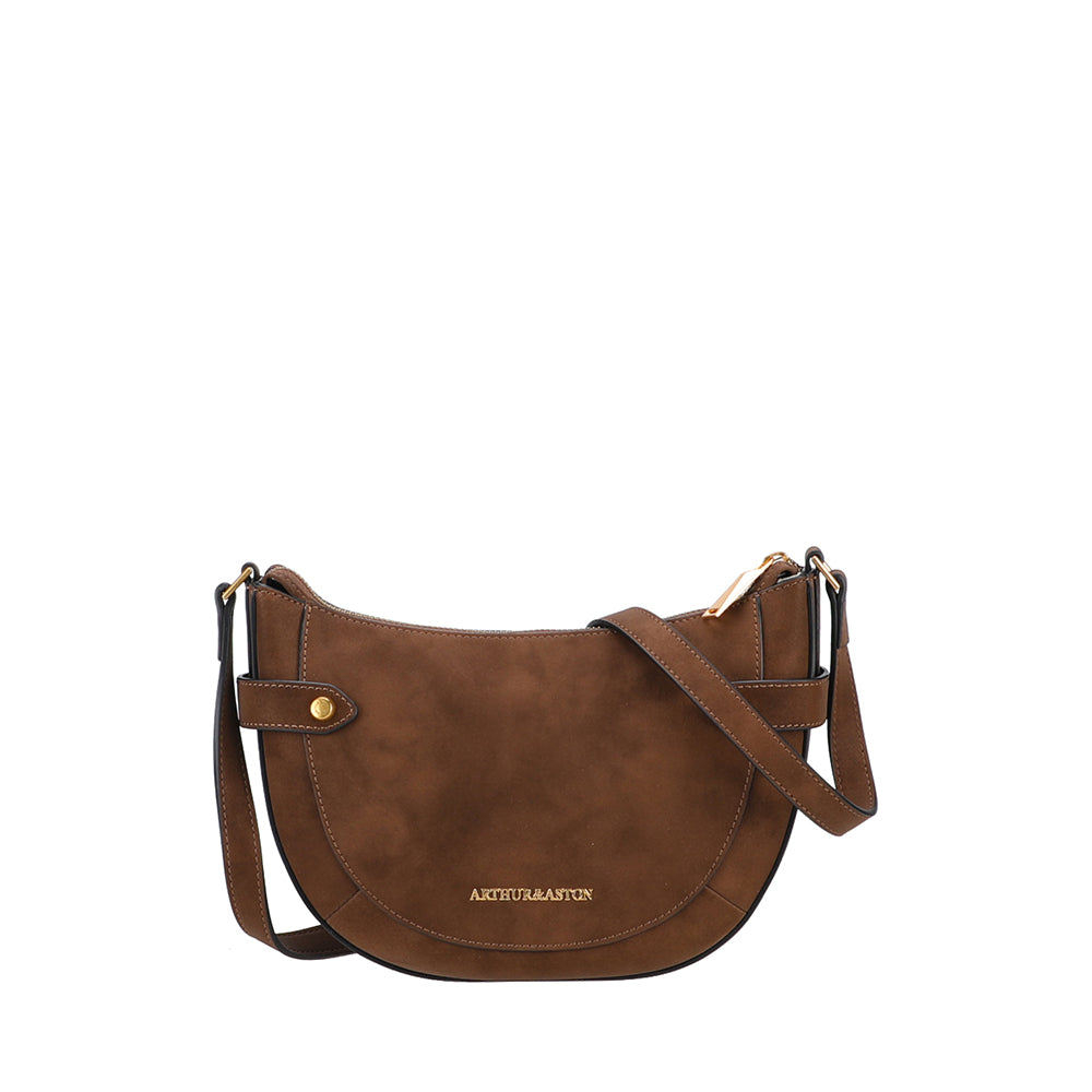 Madelena split leather shoulder bag
