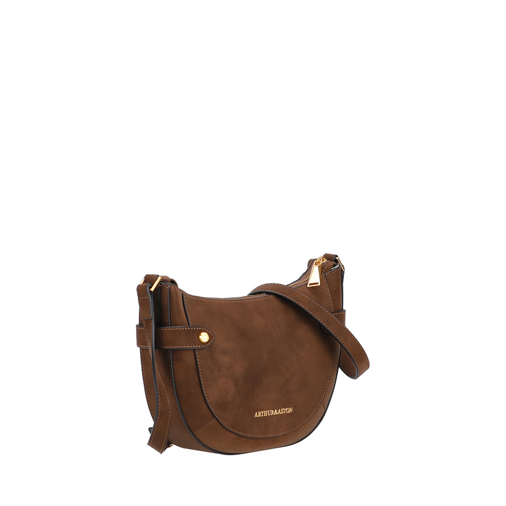 Madelena split leather shoulder bag