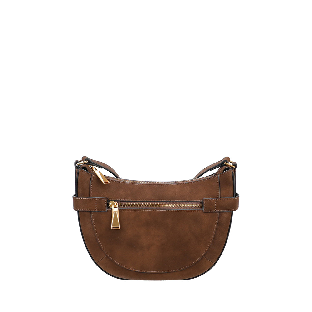 Madelena split leather shoulder bag