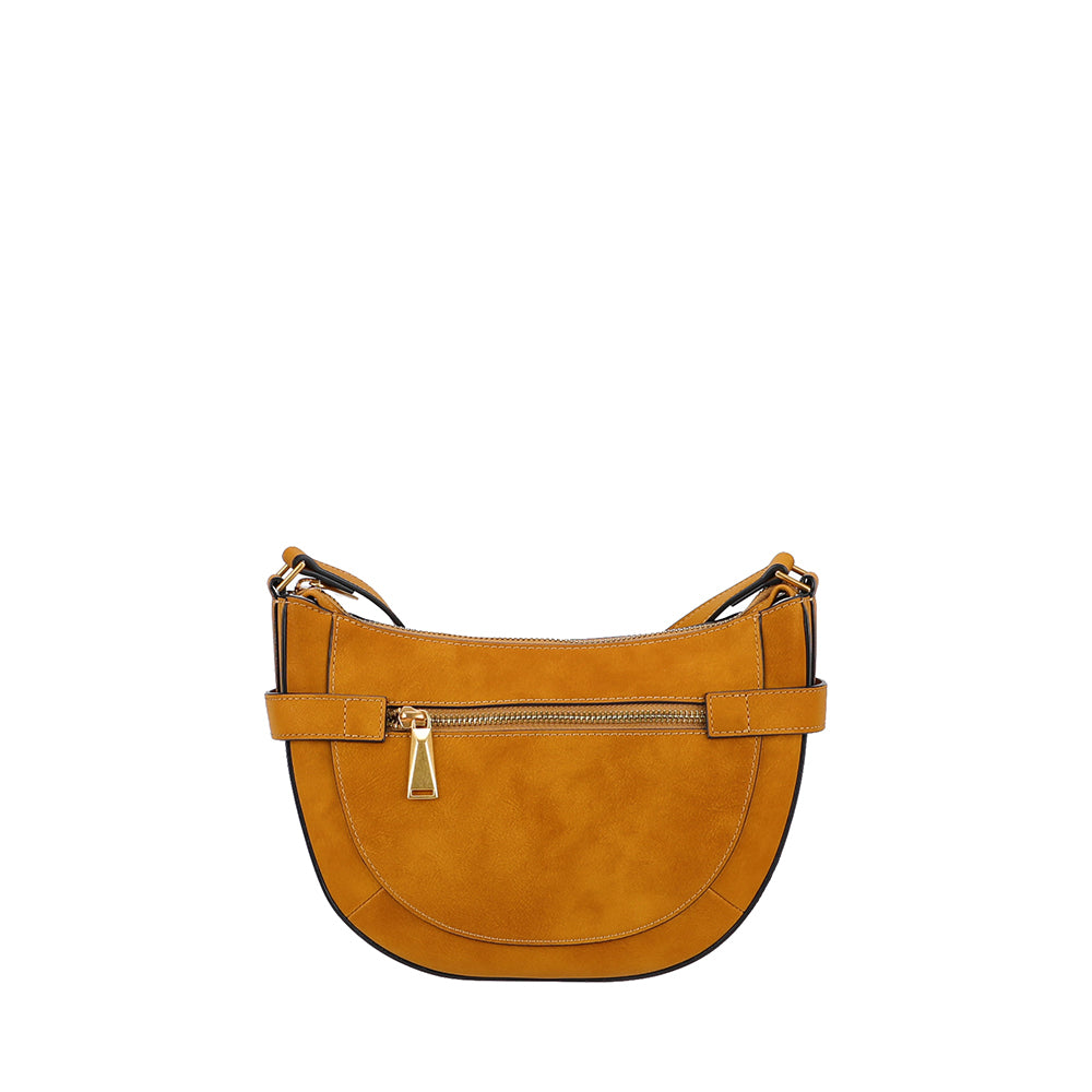 Madelena split leather shoulder bag