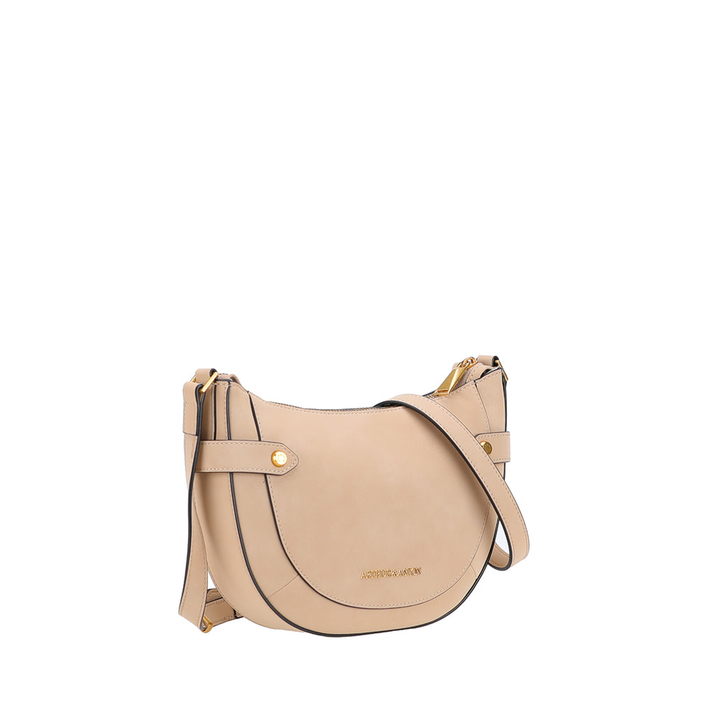 Madelena split leather shoulder bag