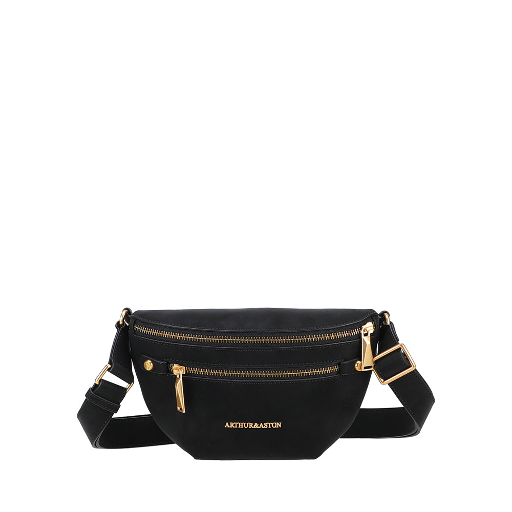 Sac banane croûte de cuir Madelena