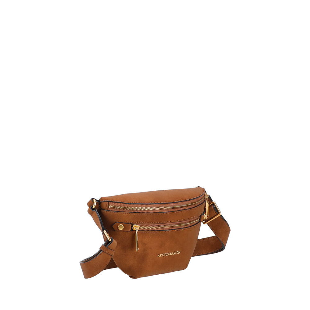 Sac banane croûte de cuir Madelena