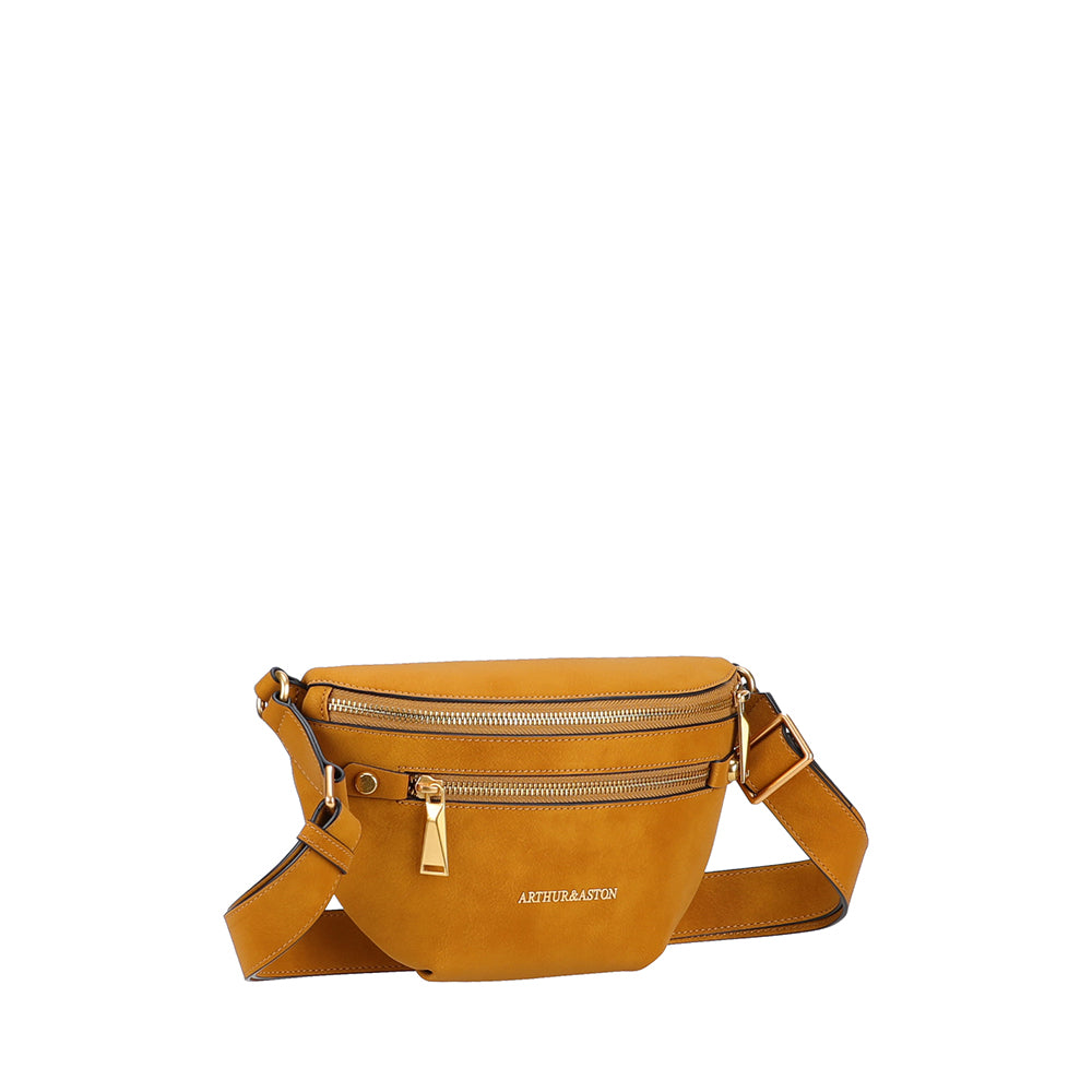 Madelena split leather fanny pack