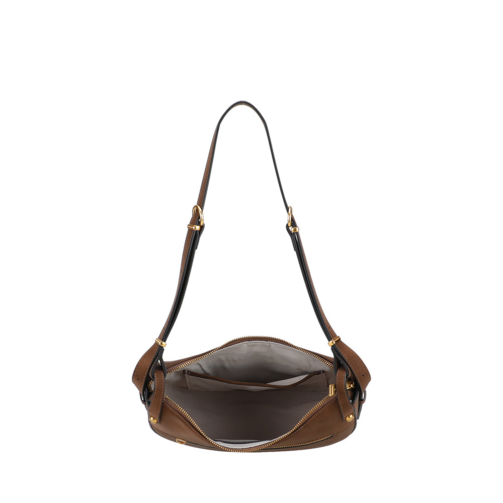 Sac épaule bandoulière croûte de cuir Madelena