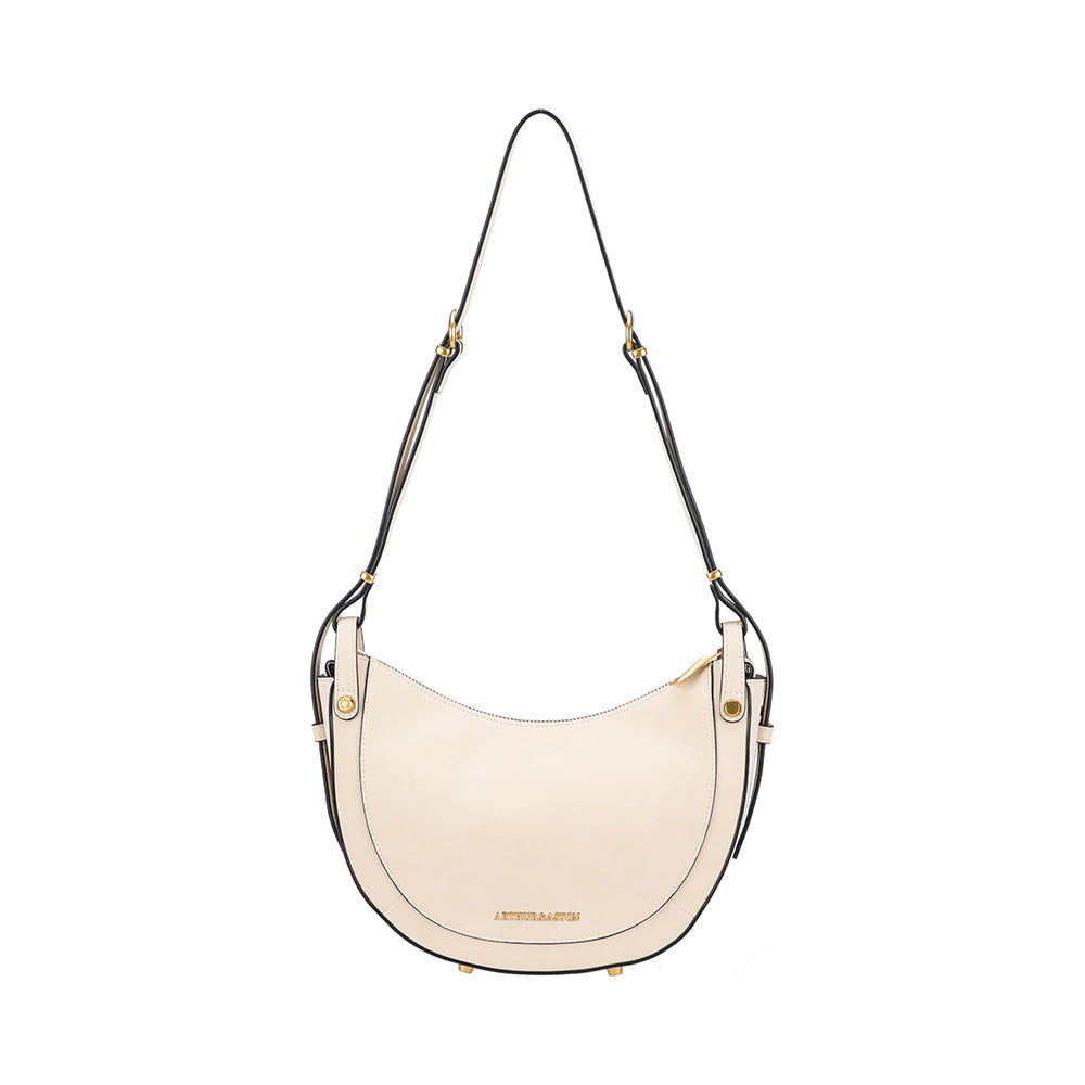 Madelena split leather shoulder bag