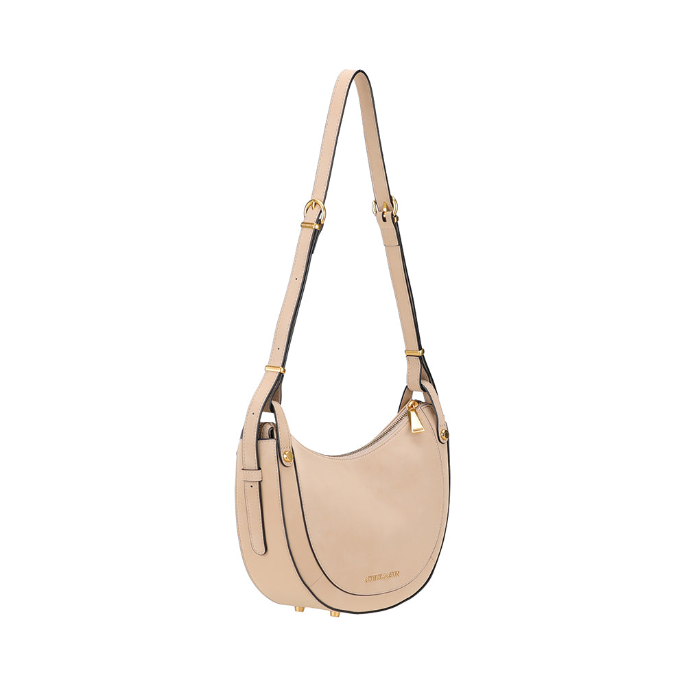 Madelena split leather shoulder bag
