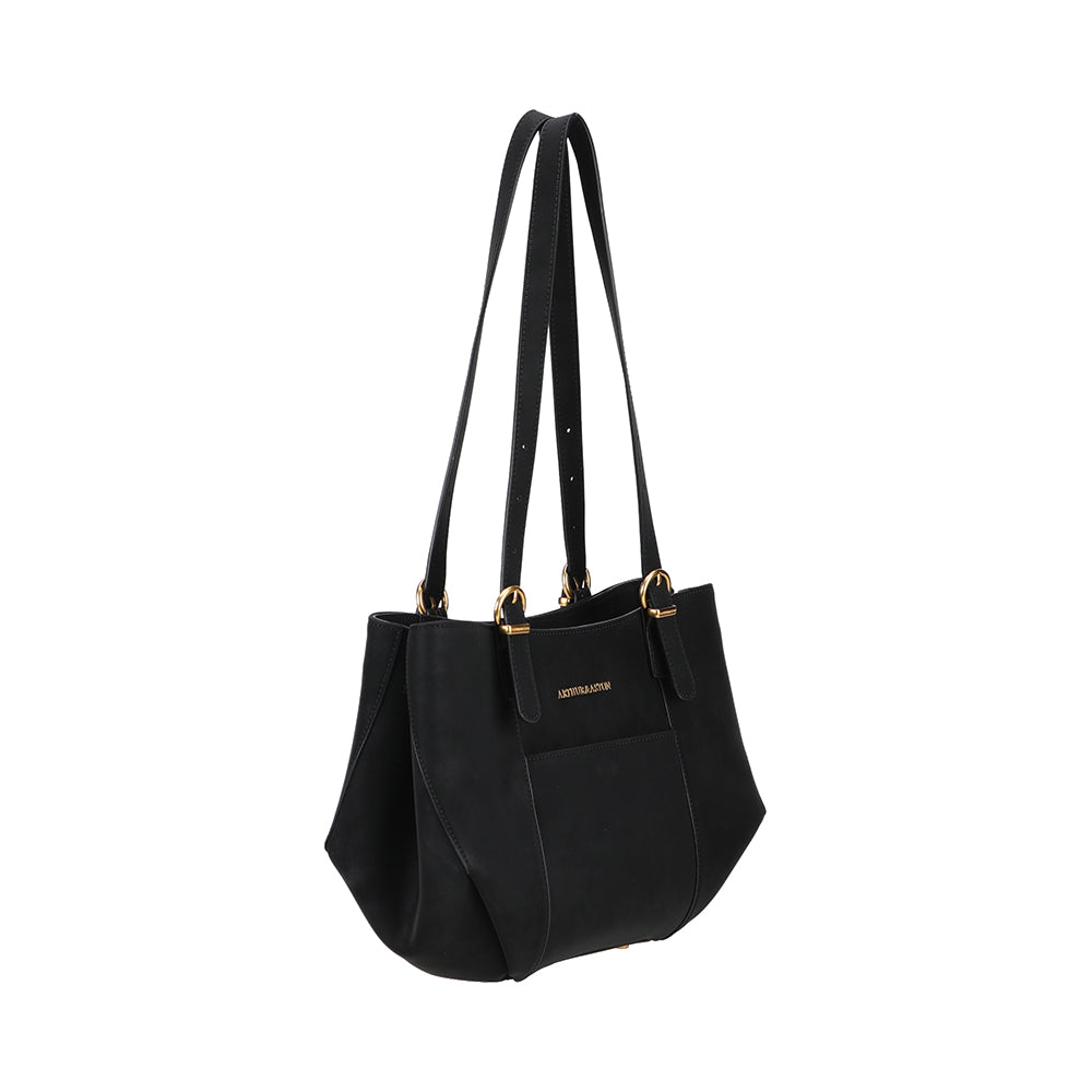 Madelena M tote bag in split leather
