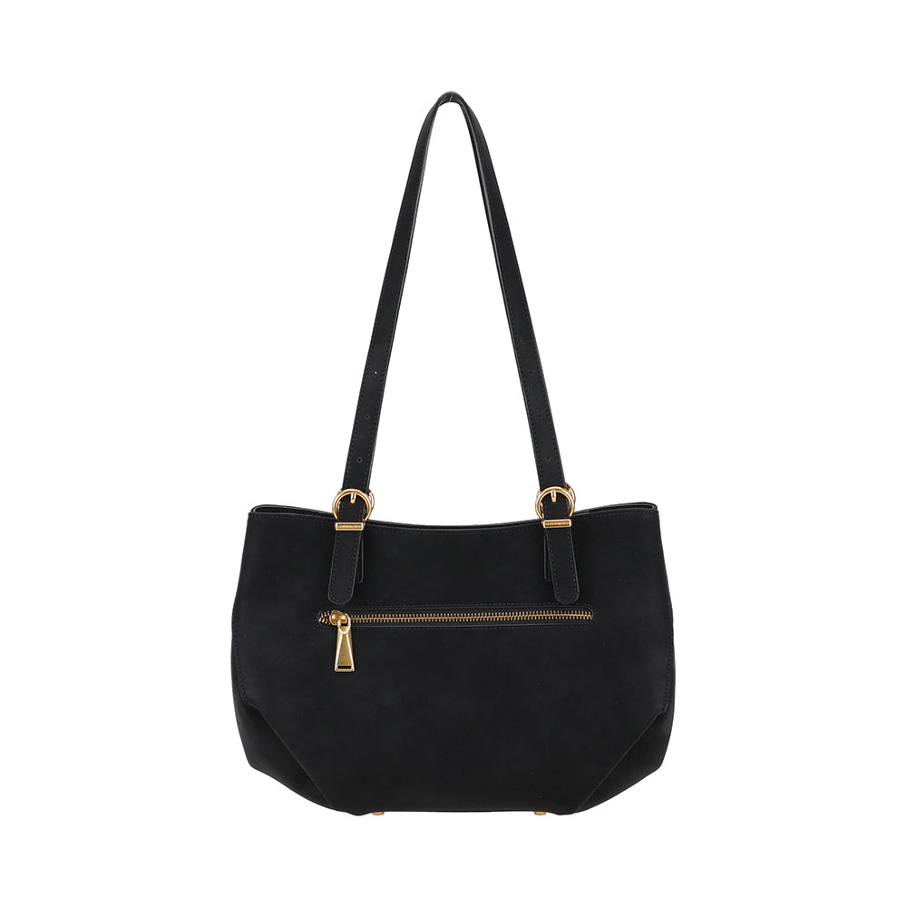 Madelena M tote bag in split leather
