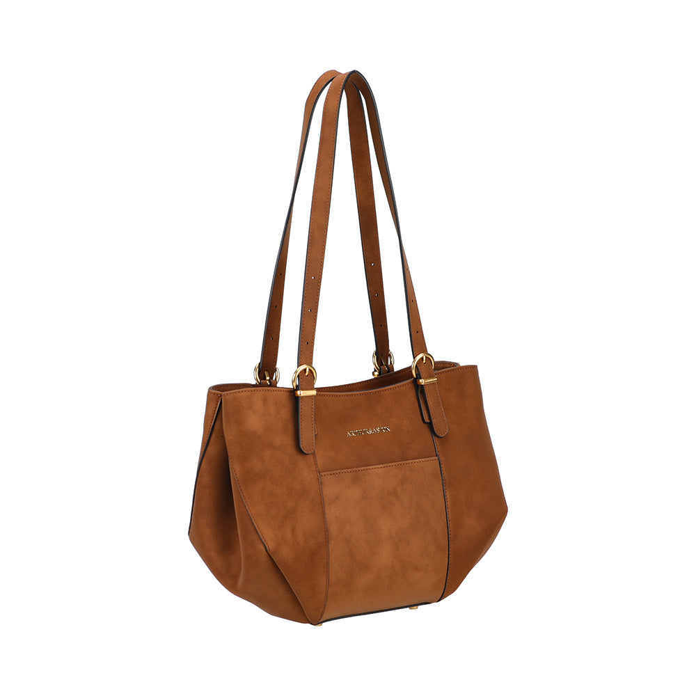 Madelena M tote bag in split leather