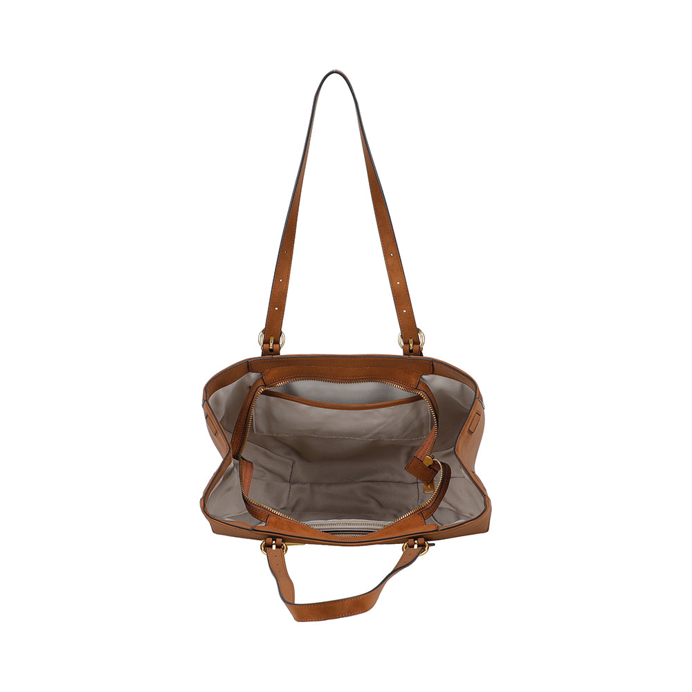 Madelena M tote bag in split leather