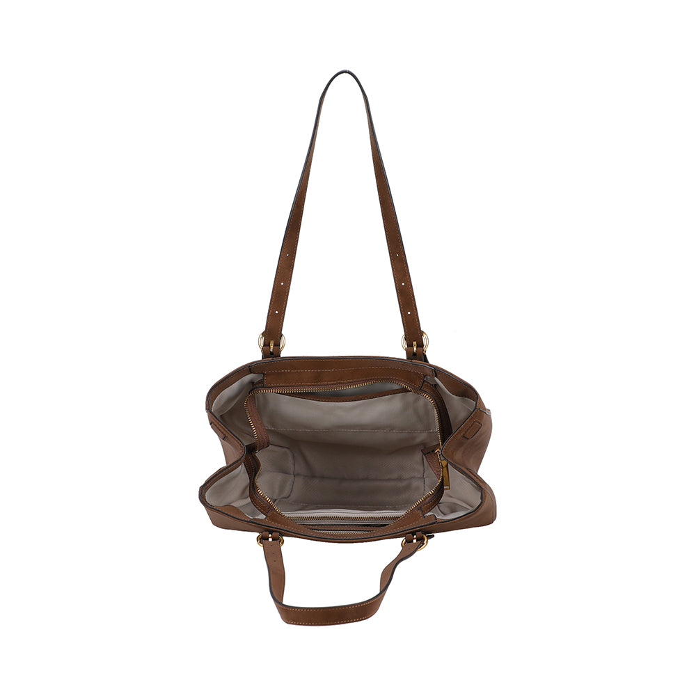 Madelena M tote bag in split leather