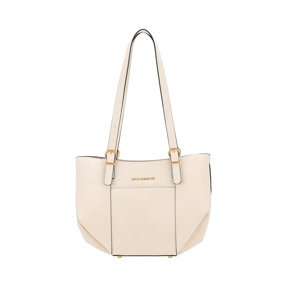 Madelena M tote bag in split leather