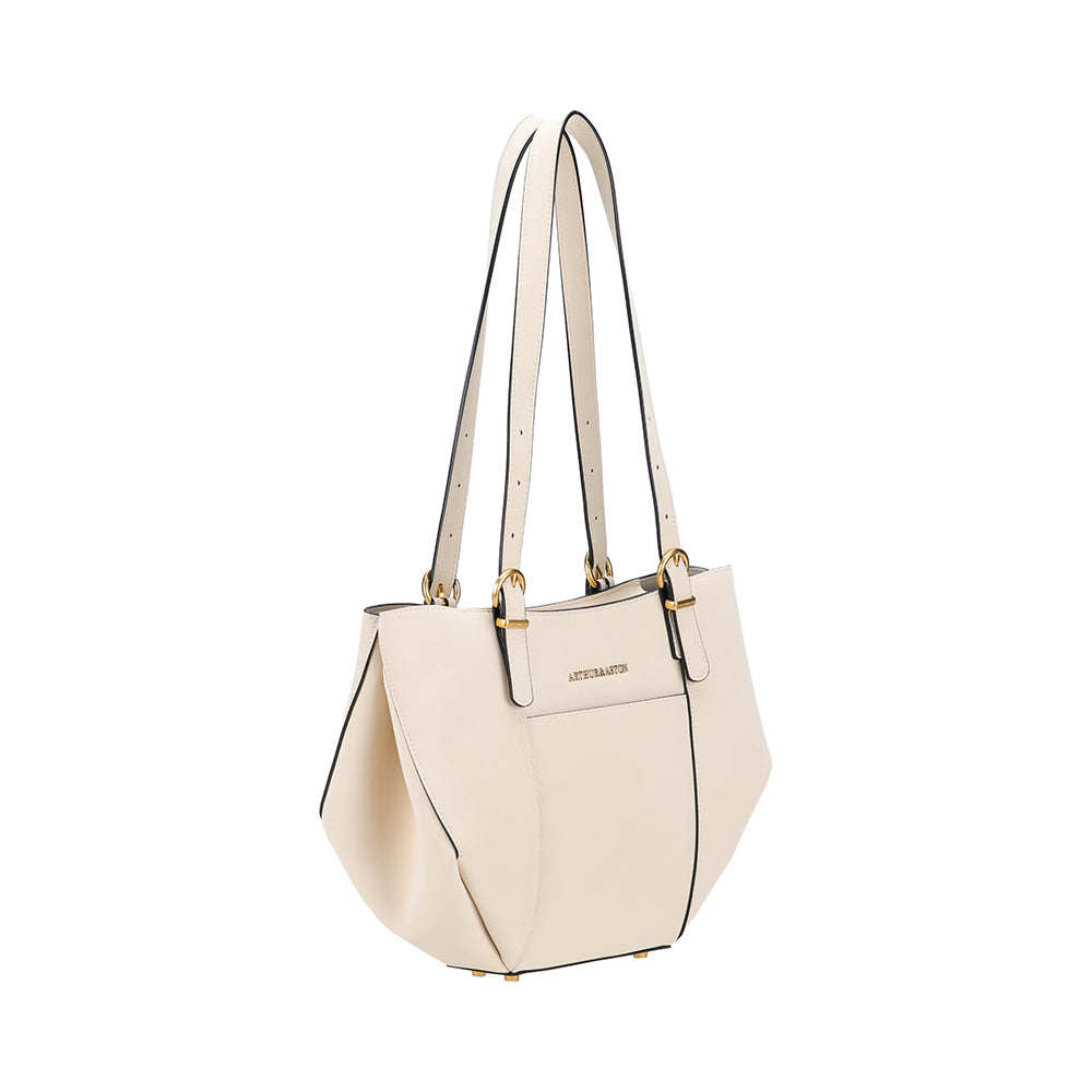 Madelena M tote bag in split leather