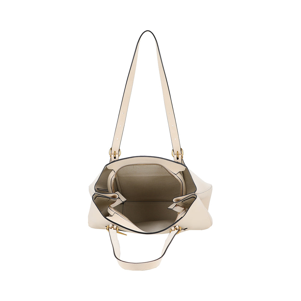 Madelena M tote bag in split leather