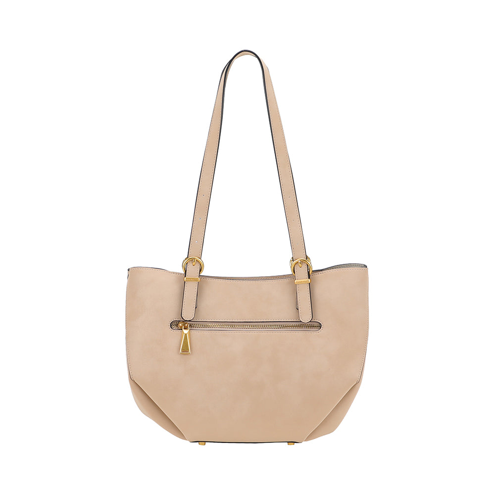 Madelena M tote bag in split leather