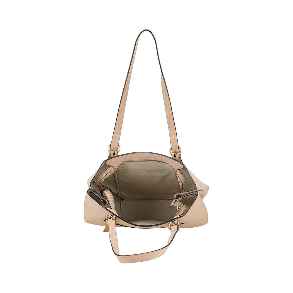 Madelena M tote bag in split leather