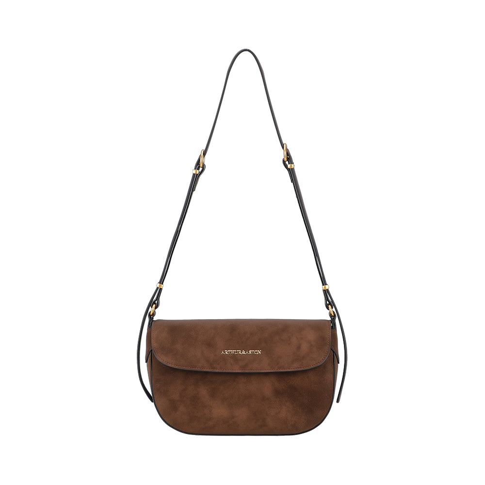 Sac épaule croûte de cuir Madelena
