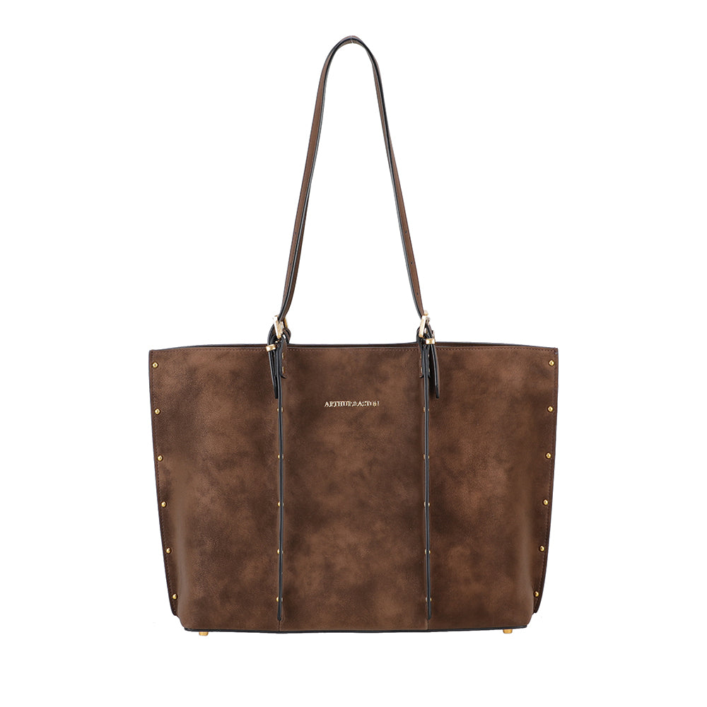 Sac shopping L croûte de cuir Madelena