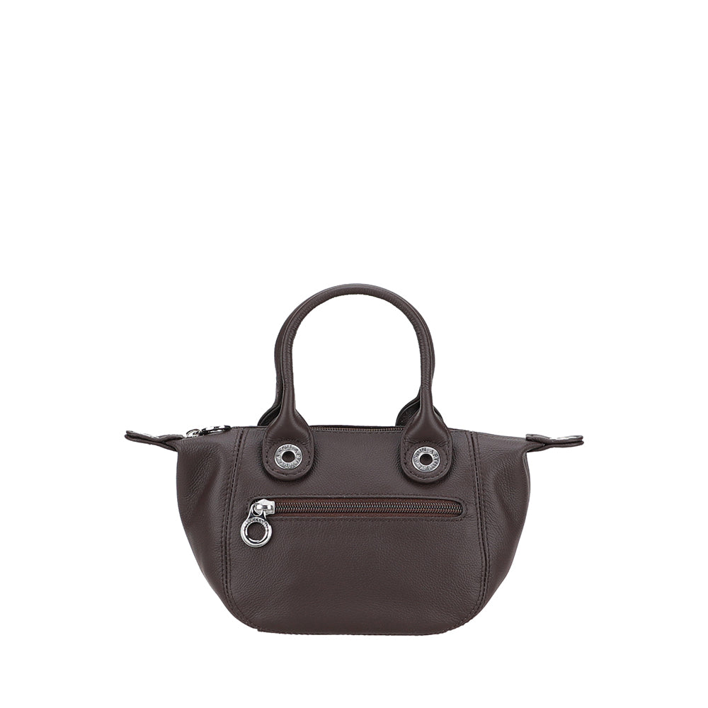 Mini sac cabas Louisa en cuir