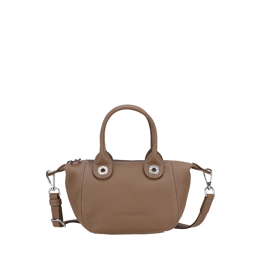 Mini sac cabas Louisa en cuir