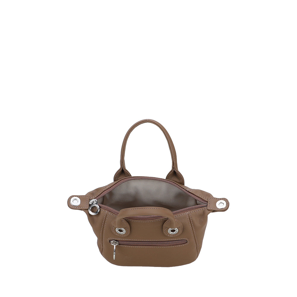 Mini sac cabas Louisa en cuir
