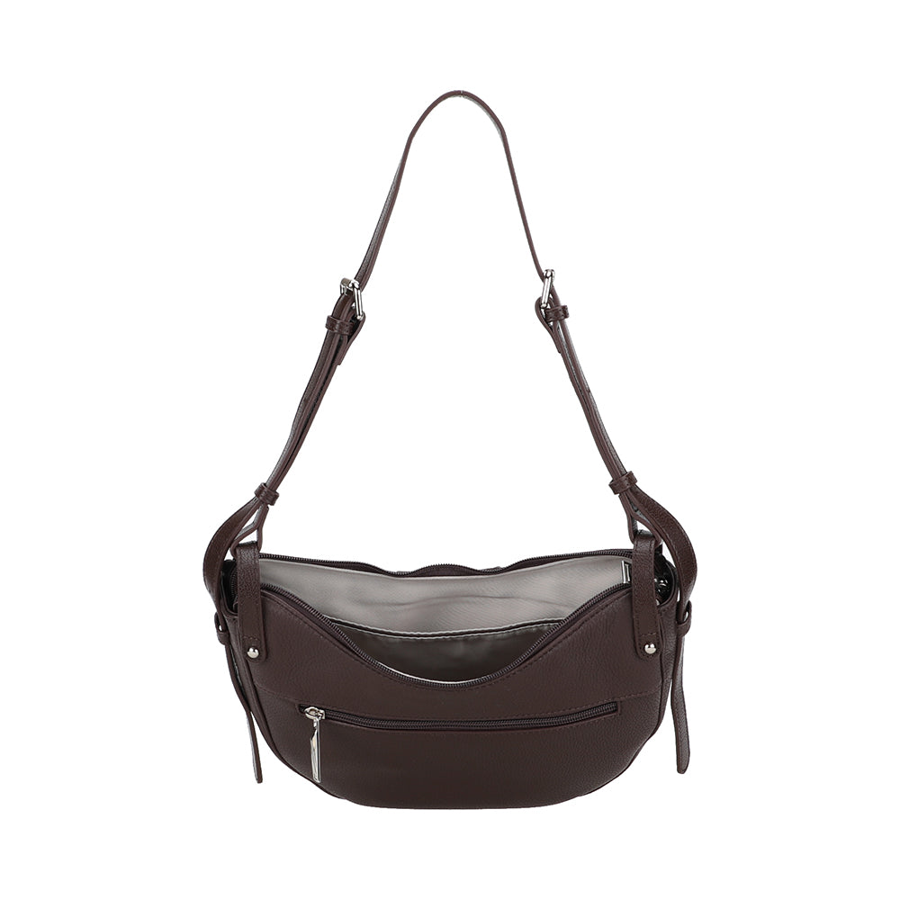 Sac épaule demi-lune cuir Charlize