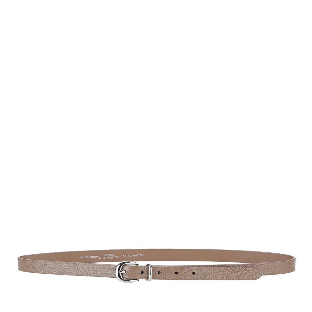Ceinture femme fine cuir grainé