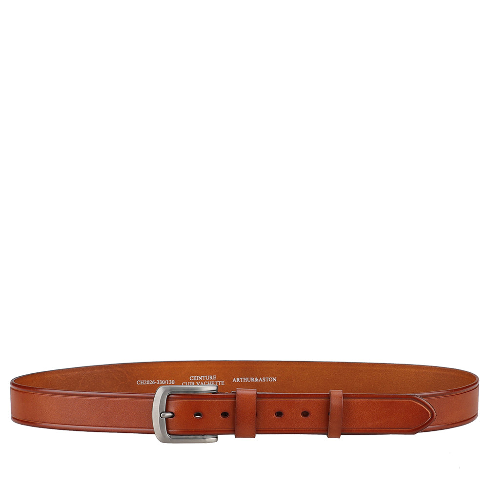 Ceinture de costume Homme cuir large double passant