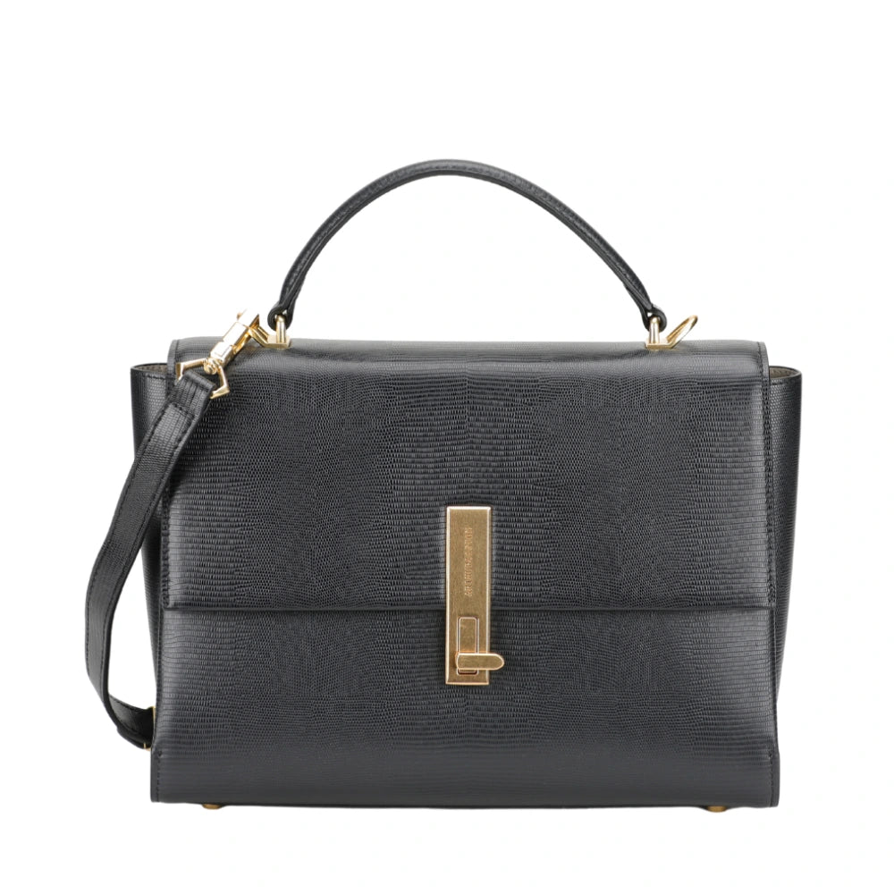 Sac à main L en cuir Margot