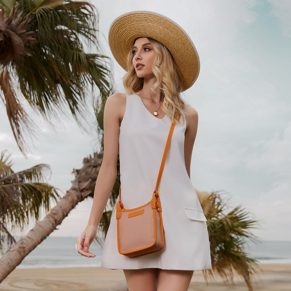 Rosa canvas shoulder bag