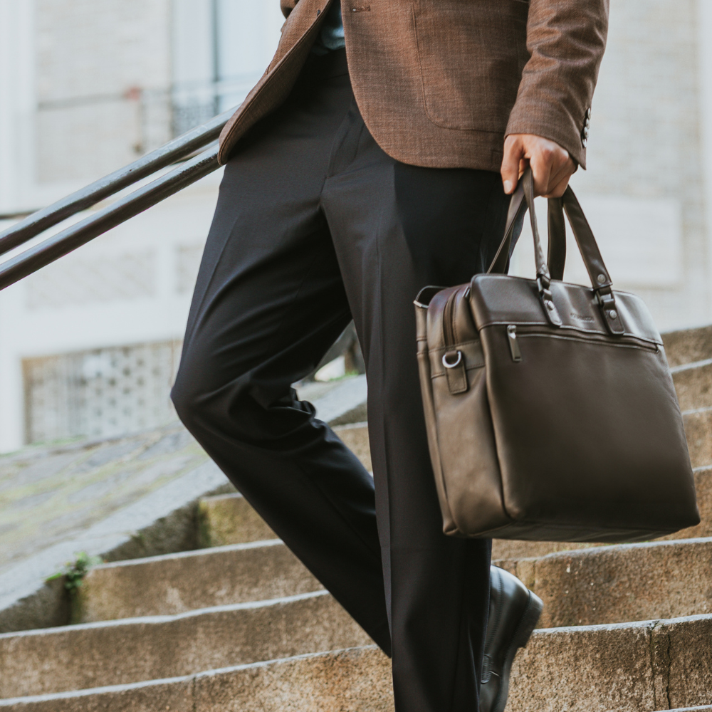Cosmo large leather briefcase
