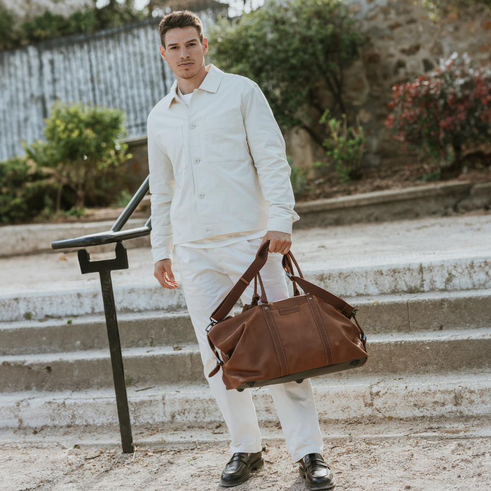 Johany leather travel bag