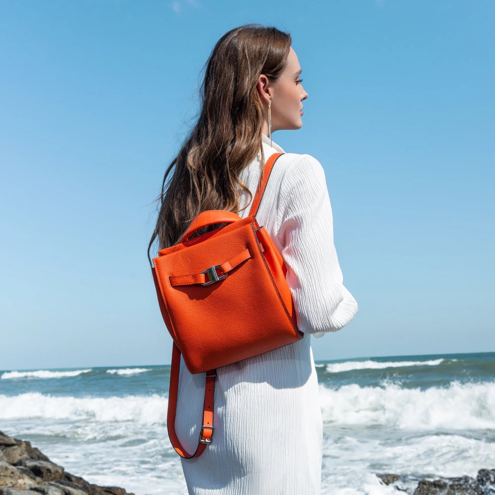 Daphne leather backpack/crossbody bag