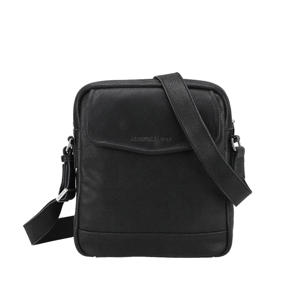 Pochette Travers Body Bag - Noir - Toile - Neuf Avec étiquettes - Fourre-tout Homme