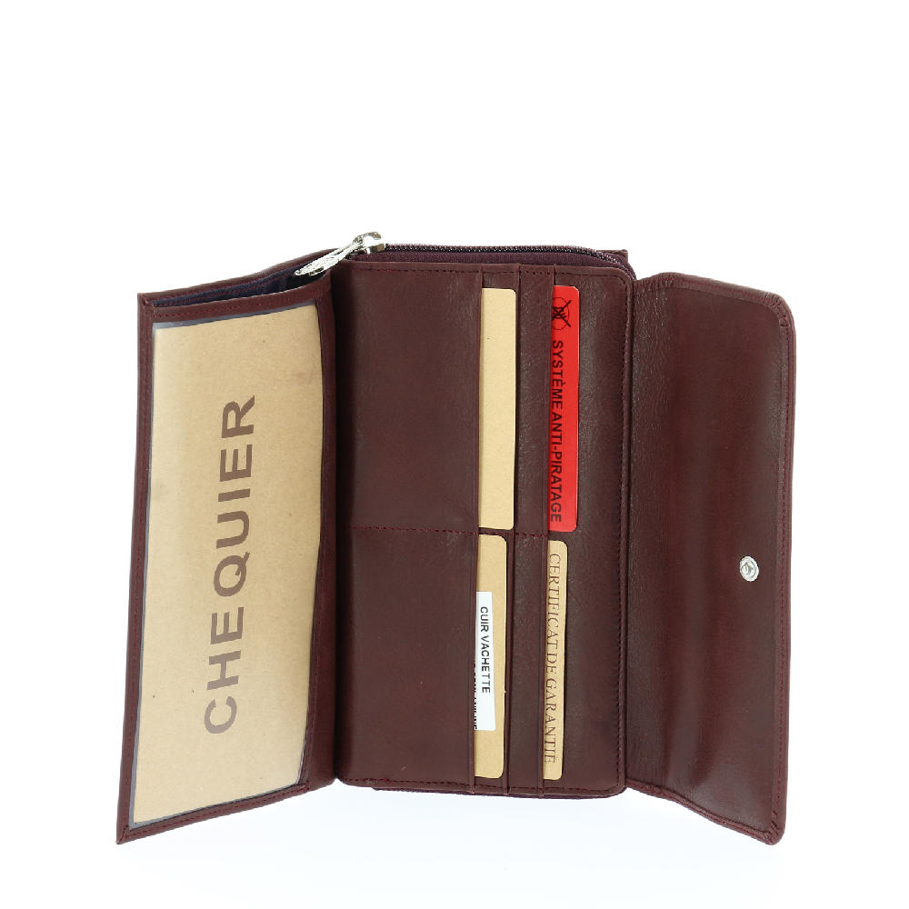 Oiled Leather Flap Checkbook Holder Companion